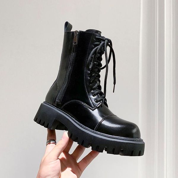 designer platform boots women patent leather side zipper ankle boots for women chunky motorcycle shoes woman, Black
designer platform boots women patent leather side zipper ankle boots for women chunky motorcycle shoes woman, Black