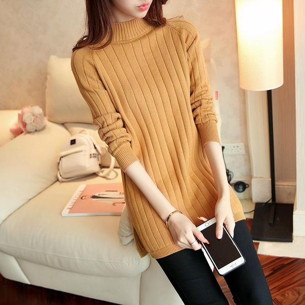 women's sweaters long basic turtleneck solid split pullovers ladies warm jumpers sleeve high neck striped sweater 2021 winter autumn, White;black
women's sweaters long basic turtleneck solid split pullovers ladies warm jumpers sleeve high neck striped sweater 2021 winter autumn, White;black