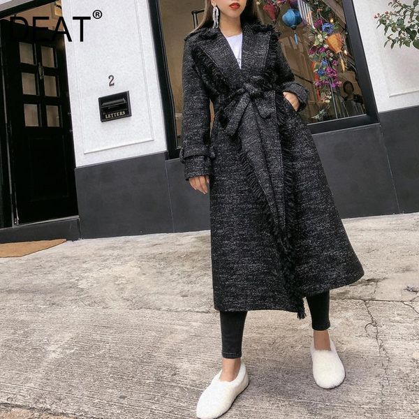 deat 2020 new autumn and winter turn-down collar full sleeves wool tassels oversize waist belt windbreaker coat wd60902s1, Tan;black
deat 2020 new autumn and winter turn-down collar full sleeves wool tassels oversize waist belt windbreaker coat wd60902s1, Tan;black