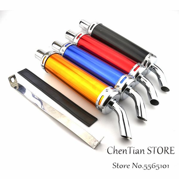 motorcycle exhaust system 4 color universal metal 20mm racing muffler silence 2 stroke pipe
motorcycle exhaust system 4 color universal metal 20mm racing muffler silence 2 stroke pipe