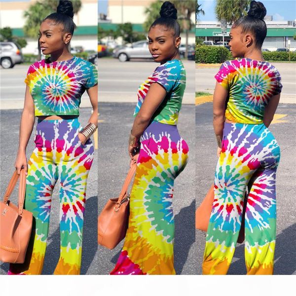 fashion women's tracksuit two piece outfits painting tie-dye short sleeve sweatshirt and wide leg pants set casual clothes y190515, White
fashion women's tracksuit two piece outfits painting tie-dye short sleeve sweatshirt and wide leg pants set casual clothes y190515, White
