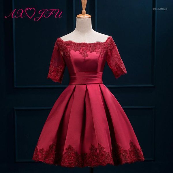 party dresses axjfu wine red lace evening princess vintage green short champagne boat neck flower dress little white dress1, White;black
party dresses axjfu wine red lace evening princess vintage green short champagne boat neck flower dress little white dress1, White;black