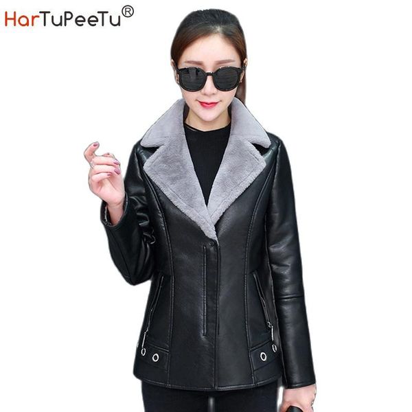 2021 russia spring women pu jacket warm soft fleece lining female faux leather motor biker coats slim fit s~3xl casaco feminino, Black
2021 russia spring women pu jacket warm soft fleece lining female faux leather motor biker coats slim fit s~3xl casaco feminino, Black