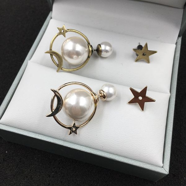 s925 silver needle double-sided pearl earrings asymmetric star-moon geometry circle earrings creative hipster network celebrity style
s925 silver needle double-sided pearl earrings asymmetric star-moon geometry circle earrings creative hipster network celebrity style
