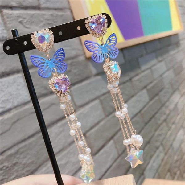dangle & chandelier trendy bowknot women earrings butterfly long tassel female simple sweet love pendant, Silver
dangle & chandelier trendy bowknot women earrings butterfly long tassel female simple sweet love pendant, Silver