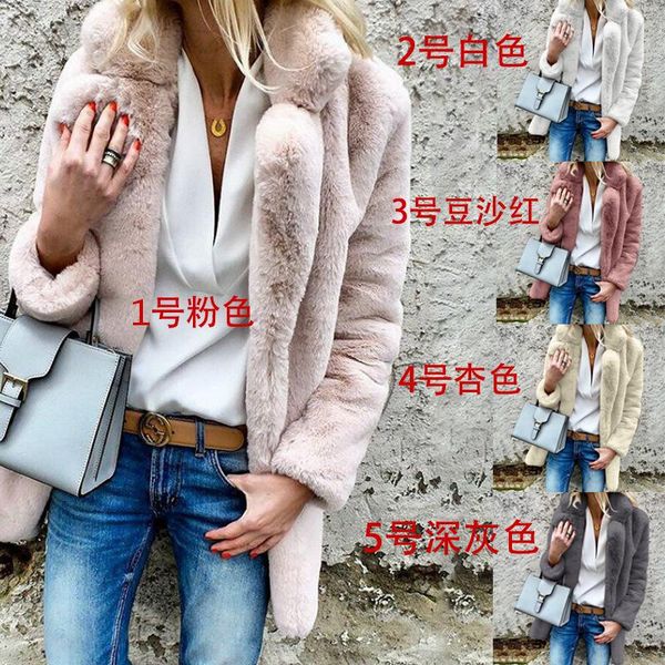 new women long section faux fur coat loose fluff soft hair winter women faux lapel fur coat g1278, Black
new women long section faux fur coat loose fluff soft hair winter women faux lapel fur coat g1278, Black