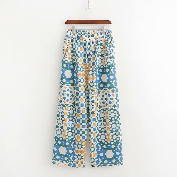 2021 women retro geometric patchwork print casual wide leg pants chic long trousers mujer leisure elastic waist bow pants p326 y19070101, Black;white
2021 women retro geometric patchwork print casual wide leg pants chic long trousers mujer leisure elastic waist bow pants p326 y19070101, Black;white