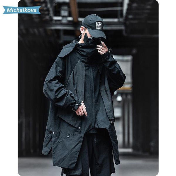 windbreaker uniform hiphop women/men's clothes loose comfortable medium length jacket cape function dark style hooded, Black;brown
windbreaker uniform hiphop women/men's clothes loose comfortable medium length jacket cape function dark style hooded, Black;brown