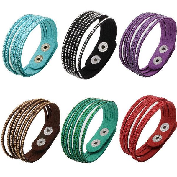 fashion double circle multilayer snake leather bracelet with clasp handmade charm crystal bracelets pulseras, Golden;silver
fashion double circle multilayer snake leather bracelet with clasp handmade charm crystal bracelets pulseras, Golden;silver