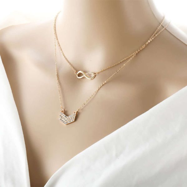 diamond and necklaces with creative v-shaped 8-word pendant women's multi-layer necklaceruq0kgc3, Silver
diamond and necklaces with creative v-shaped 8-word pendant women's multi-layer necklaceruq0kgc3, Silver