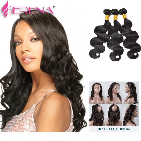 7a pre plucked 360 lace frontal with bundle with baby hair brazilian body wave human hair 360 lace frontal closure with bundles, Black;brown
7a pre plucked 360 lace frontal with bundle with baby hair brazilian body wave human hair 360 lace frontal closure with bundles, Black;brown