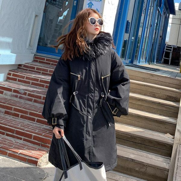 women's down & parkas winter jacket coat fur collar hooded parka cotton thick warm outwear coats, Black
women's down & parkas winter jacket coat fur collar hooded parka cotton thick warm outwear coats, Black