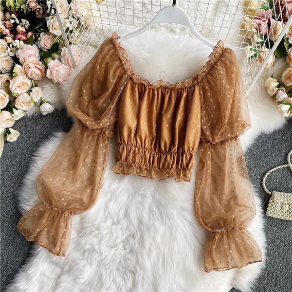 woherb sweet ruffles women blouses crop puff sleeve blusas mujer de moda 2020 square collar gauze vintage shirt blouse1, White
woherb sweet ruffles women blouses crop puff sleeve blusas mujer de moda 2020 square collar gauze vintage shirt blouse1, White