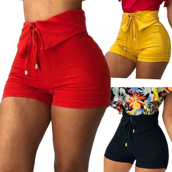 womens bow high waist shorts panelled skinny solid color shorts ladies summer clothing, White;black
womens bow high waist shorts panelled skinny solid color shorts ladies summer clothing, White;black