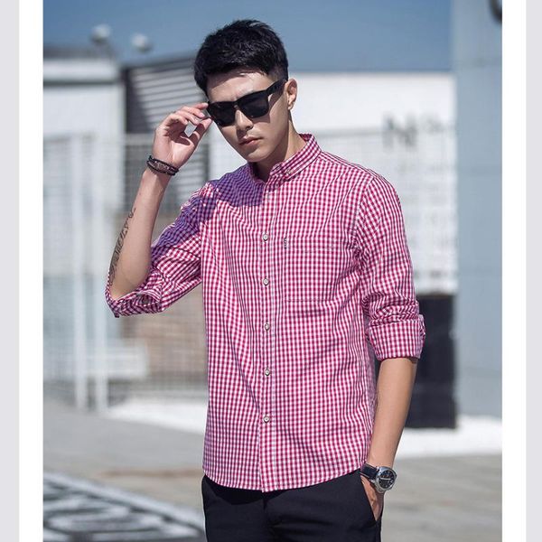 men's casual shirts men shirt long sleeve little plaid 2021 arrival antumn spring fast fashion 100% cotton, White;black
men's casual shirts men shirt long sleeve little plaid 2021 arrival antumn spring fast fashion 100% cotton, White;black
