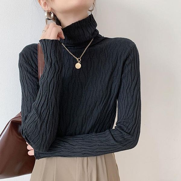 women's blouses & shirts 2021 autumn and winter warm slim fashion black long sleeve casual spliced solid turtleneck blusas shirt 0841, White
women's blouses & shirts 2021 autumn and winter warm slim fashion black long sleeve casual spliced solid turtleneck blusas shirt 0841, White