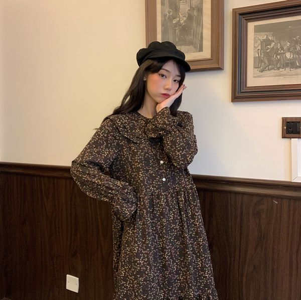 vdy0j dress 2020 autumn new floral sleeve long autumn skirt skirt french lapel mid long style with bottom skirtnew hg9ju, Black;gray
vdy0j dress 2020 autumn new floral sleeve long autumn skirt skirt french lapel mid long style with bottom skirtnew hg9ju, Black;gray