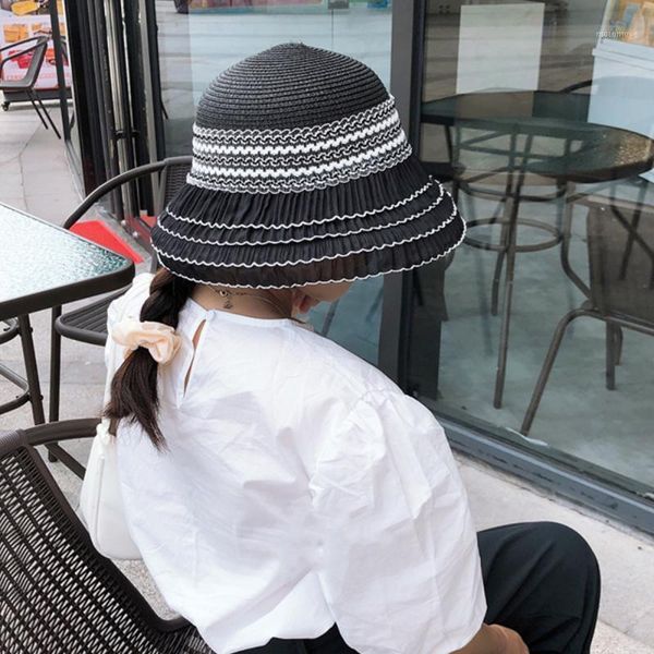 wide brim hats 1pc sun blocking hat beach cap lace splicing all-match straw for female girl women1, Blue;gray
wide brim hats 1pc sun blocking hat beach cap lace splicing all-match straw for female girl women1, Blue;gray