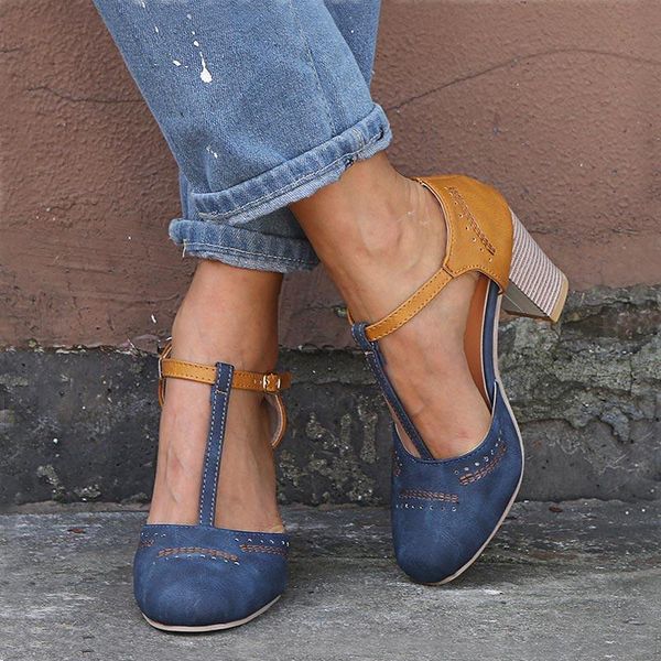 dress shoes ladies high heel sandals women fashion rome round toe buckle strap 2021 summer female thick zapatos de mujer, Black
dress shoes ladies high heel sandals women fashion rome round toe buckle strap 2021 summer female thick zapatos de mujer, Black