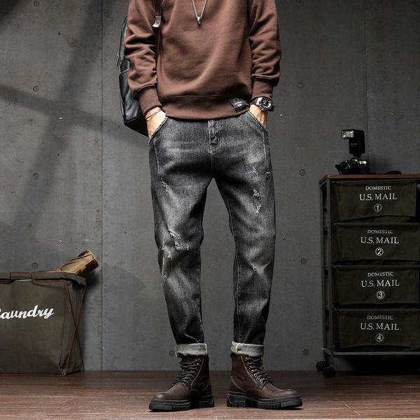 autumn and winter jeans male new style mens wear long pants loose fashion elasticity skinny black, Blue
autumn and winter jeans male new style mens wear long pants loose fashion elasticity skinny black, Blue