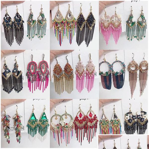 luxury retro long crystal tassel bohemian earrings celebrity style handmade tassel earrings mix jewelry whole wmtuif new_dhbest, Silver
luxury retro long crystal tassel bohemian earrings celebrity style handmade tassel earrings mix jewelry whole wmtuif new_dhbest, Silver