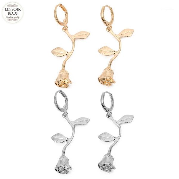 linsoir elegant hoop earrings for women sliver gold color rose branch pendant hook earring fashion jewelry brincos 2020 bijoux1, Golden;silver
linsoir elegant hoop earrings for women sliver gold color rose branch pendant hook earring fashion jewelry brincos 2020 bijoux1, Golden;silver