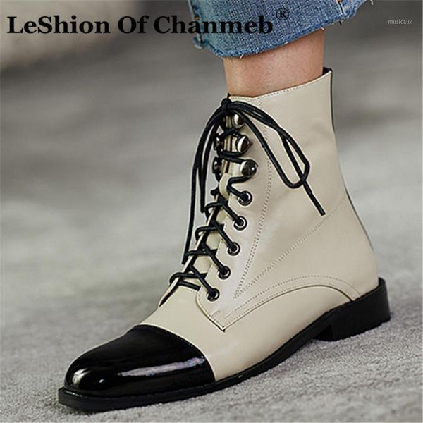 female genuine leather boots women mix-color lace up cross tie combat boots brand shoes woman lady plus size 43 fall winter shoe1, Black
female genuine leather boots women mix-color lace up cross tie combat boots brand shoes woman lady plus size 43 fall winter shoe1, Black