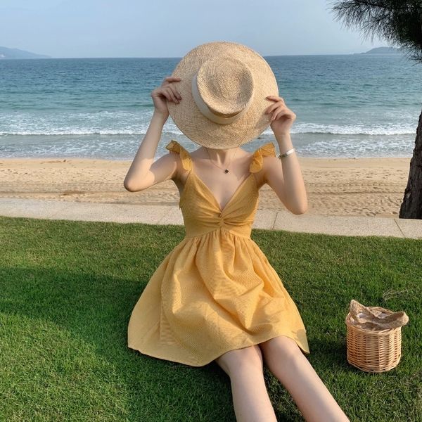 mqd75 thailand sanya dress women's seaside vacation travel p beach travel skirt suspender clothes little beach skirt super fairy suspen, Black;gray
mqd75 thailand sanya dress women's seaside vacation travel p beach travel skirt suspender clothes little beach skirt super fairy suspen, Black;gray