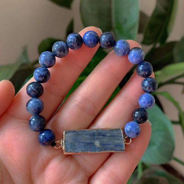beaded, strands natural gem stone sodalite strand bracelet imperial jaspers rectangle bar charm real kyanite blue quartz crystal bracelets r, Black
beaded, strands natural gem stone sodalite strand bracelet imperial jaspers rectangle bar charm real kyanite blue quartz crystal bracelets r, Black