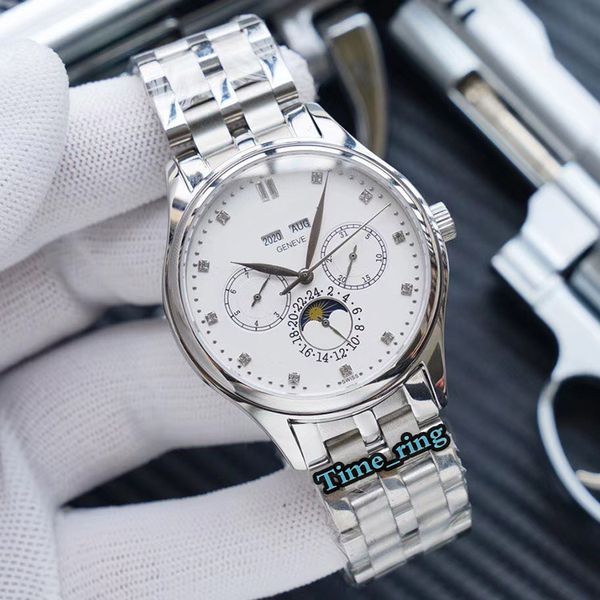 version 5147g-001 moon phase dial silver steel case 29-535 automatic mechanical movement sapphire mens watch 316l steel band watches, Slivery;brown
version 5147g-001 moon phase dial silver steel case 29-535 automatic mechanical movement sapphire mens watch 316l steel band watches, Slivery;brown