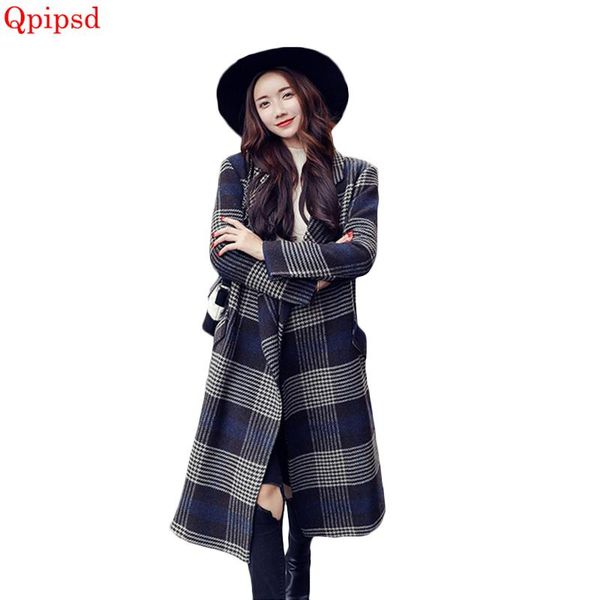 women's wool & blends women plaid coat 2021 korean spring winter female thicken warm long loose outerwear autumn woolen jacket overcoat, Black
women's wool & blends women plaid coat 2021 korean spring winter female thicken warm long loose outerwear autumn woolen jacket overcoat, Black