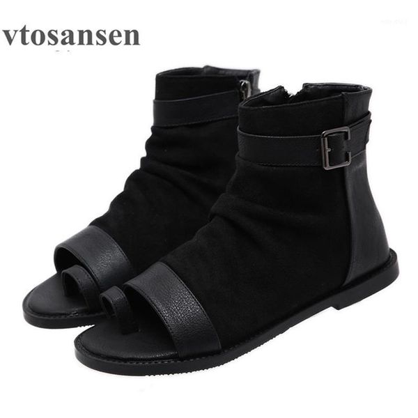 new2021european retro shoes women fish mouth summer boots flat heel fashion buckle rome shoes zipper new arrival drop ship1, Black
new2021european retro shoes women fish mouth summer boots flat heel fashion buckle rome shoes zipper new arrival drop ship1, Black