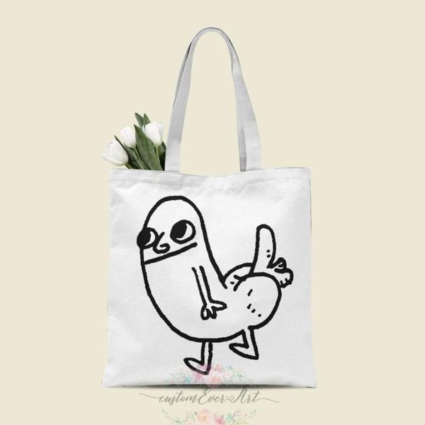 dickbutote bag custom canvas tote bags for women for teacher birthday bags gift bag personalized gifts