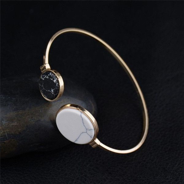 trendy geometric double round shell bracelet gold color bangles classic fashion jewellery opening design bracelet for women, Black
trendy geometric double round shell bracelet gold color bangles classic fashion jewellery opening design bracelet for women, Black