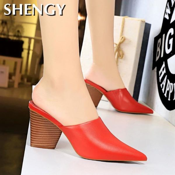 slippers women's mixed color 2021 sandals baotou drag wood grain high heels pointed party chunky pumps1, Black
slippers women's mixed color 2021 sandals baotou drag wood grain high heels pointed party chunky pumps1, Black