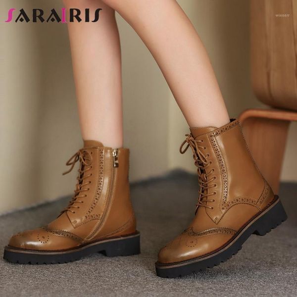 sarairis new female 2021 concise boots genuine leather boots women round toe chunky heels cross tied zip ankle shoes woman1, Black
sarairis new female 2021 concise boots genuine leather boots women round toe chunky heels cross tied zip ankle shoes woman1, Black