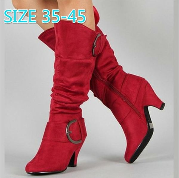 thick heels over the knee boots pointed toe suede women botas mujer rubber high heels women high knee boots shoes woman autumn, Black
thick heels over the knee boots pointed toe suede women botas mujer rubber high heels women high knee boots shoes woman autumn, Black