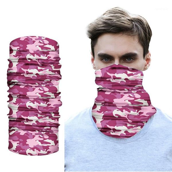 cycling caps & masks pink camouflage neck warmer tube bandana outdoor hunting face shield sport scarf riding kerchief buffe magic headwear u, Black