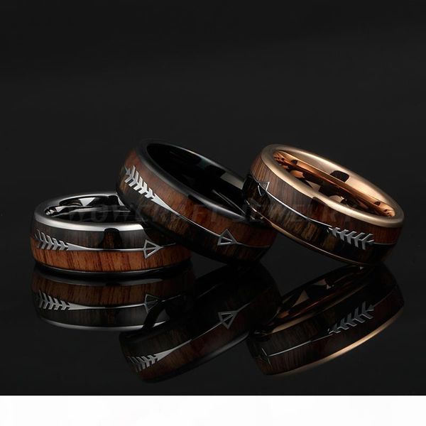 6mm three styles womens tungsten carbide rings for mens wedding bands koa wood arrow inlay polished wedding jewelry ring, Silver
6mm three styles womens tungsten carbide rings for mens wedding bands koa wood arrow inlay polished wedding jewelry ring, Silver