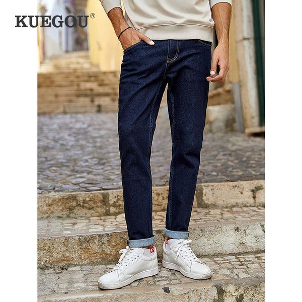 kuegou 2020 autumn cotton skinny jeans men streetwear brand slim denim pants for male wear classic stretch long trousers 2905, Blue
kuegou 2020 autumn cotton skinny jeans men streetwear brand slim denim pants for male wear classic stretch long trousers 2905, Blue