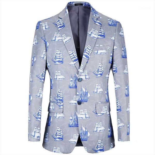 autumn spring blazer men fashion exclusive holiday style blazer men party print 3d ship design party oversize masculino1, White;black 
autumn spring blazer men fashion exclusive holiday style blazer men party print 3d ship design party oversize masculino1, White;black