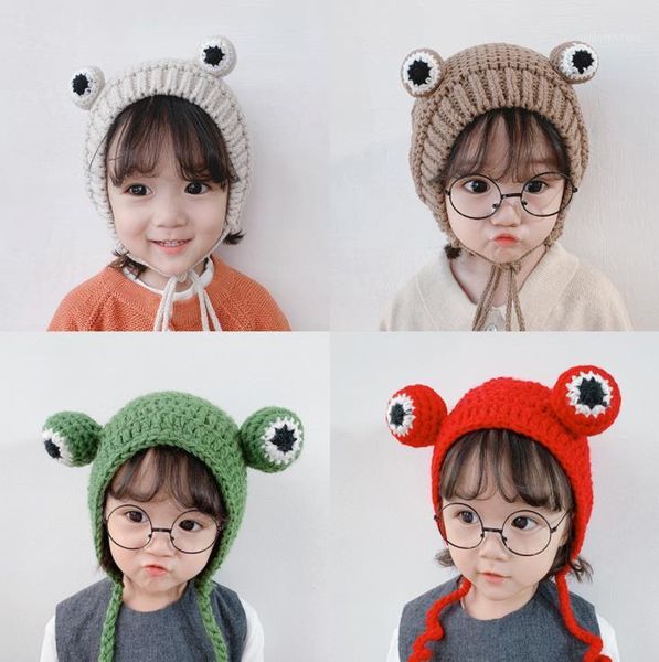 children's animals handmade caps baby frog eyes knit knitted earmuffs pgraphy props warm hat1, Yellow
children's animals handmade caps baby frog eyes knit knitted earmuffs pgraphy props warm hat1, Yellow