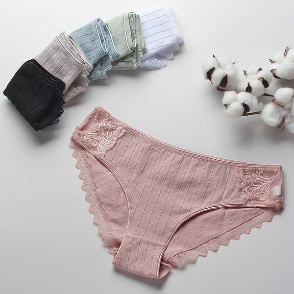 women cotton panties seamless lace briefs underwear women's lingerie breathable under low waist soft lady intimates panty, Black;pink
women cotton panties seamless lace briefs underwear women's lingerie breathable under low waist soft lady intimates panty, Black;pink