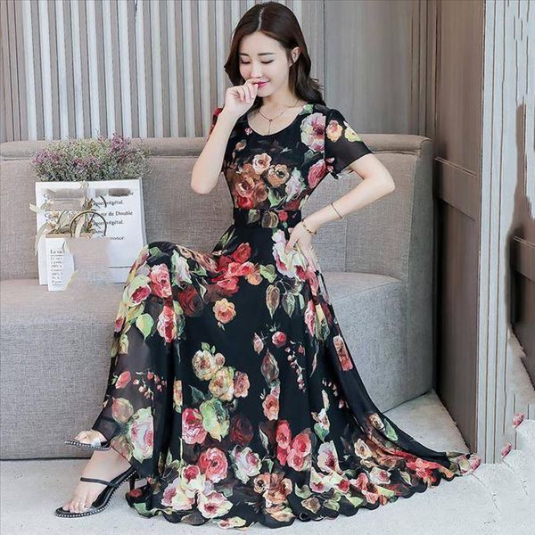 fashion 2021 flower dress women o neck short sleeve long dress printed slim a line dresses empire plus size 3xl clothes, Black;gray
fashion 2021 flower dress women o neck short sleeve long dress printed slim a line dresses empire plus size 3xl clothes, Black;gray