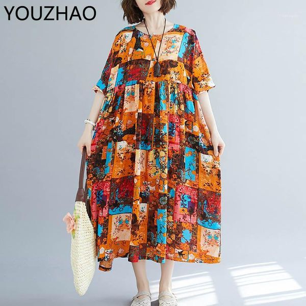 new bohemian women casual long dress plus size plaid floral print dress summer women cotton boho ladies dresses 2020 robe femme1, Black;gray
new bohemian women casual long dress plus size plaid floral print dress summer women cotton boho ladies dresses 2020 robe femme1, Black;gray