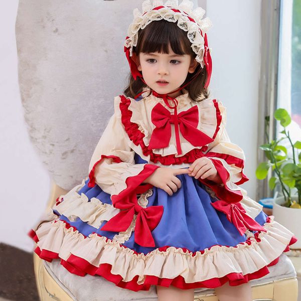 skirt autumn and winter new children's lolita girl long sve drs princs, Red;yellow
skirt autumn and winter new children's lolita girl long sve drs princs, Red;yellow