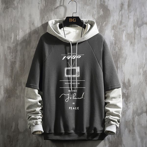 2021 new korean men's the television printed men hooded sweatshirts autumn man casual oversized hoodies pullovers 1pn9, Black
2021 new korean men's the television printed men hooded sweatshirts autumn man casual oversized hoodies pullovers 1pn9, Black