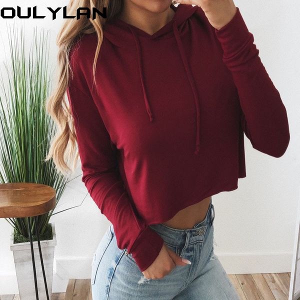 oulylan women hoodies sweatshirts ladies crop short long sleeve pullovers girls casual hooded sweatshirt y200915, Black
oulylan women hoodies sweatshirts ladies crop short long sleeve pullovers girls casual hooded sweatshirt y200915, Black