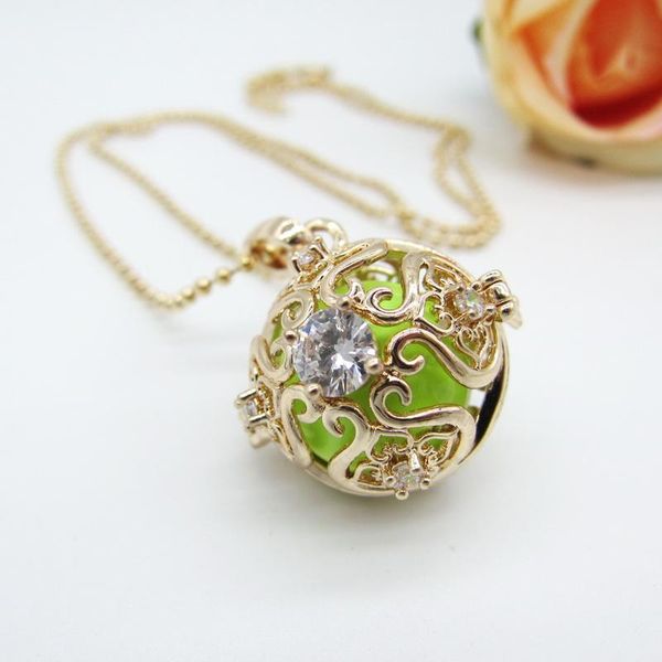 pendant necklaces high-class shiny zicron stones filled in the pretty hollow pattern locket diy harmony chime jingle ball engelsrufer neckla, Silver
pendant necklaces high-class shiny zicron stones filled in the pretty hollow pattern locket diy harmony chime jingle ball engelsrufer neckla, Silver