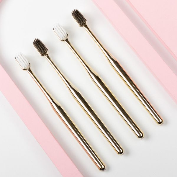 5pcs/lot golden handle toothbrush fashion toothbrush soft bristles disposable toothbrush for l gift ing
5pcs/lot golden handle toothbrush fashion toothbrush soft bristles disposable toothbrush for l gift ing